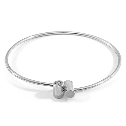 ANCHOR & CREW Wynne Capsule Midi Geometric Silver Bangle