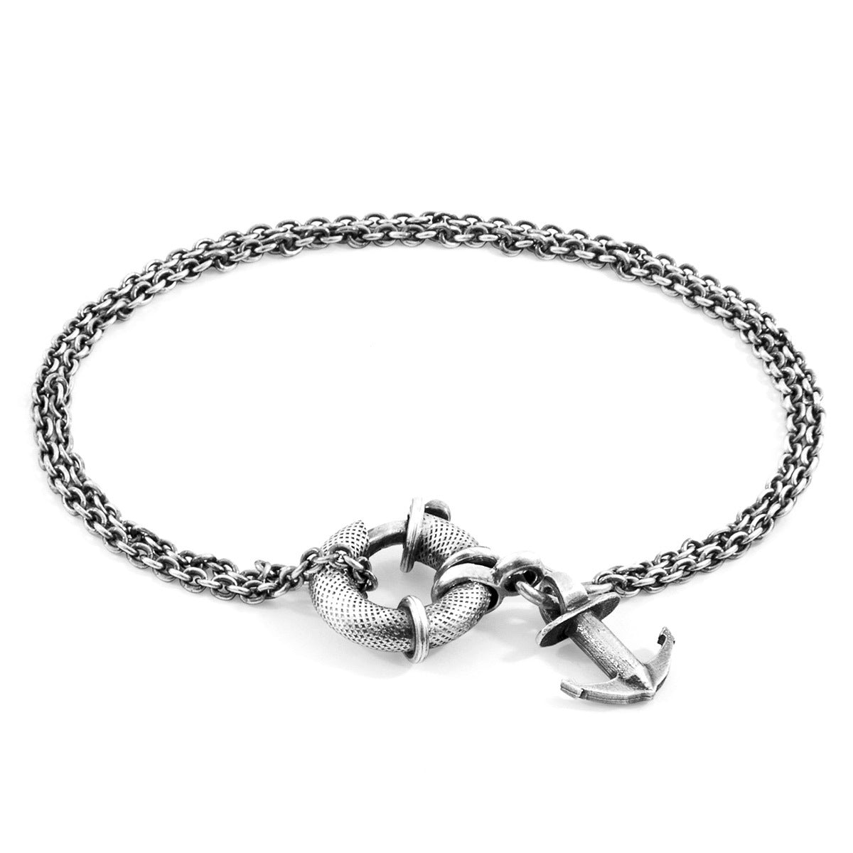 ANCHOR & CREW Clyde Anchor I Silver Chain Bracelet