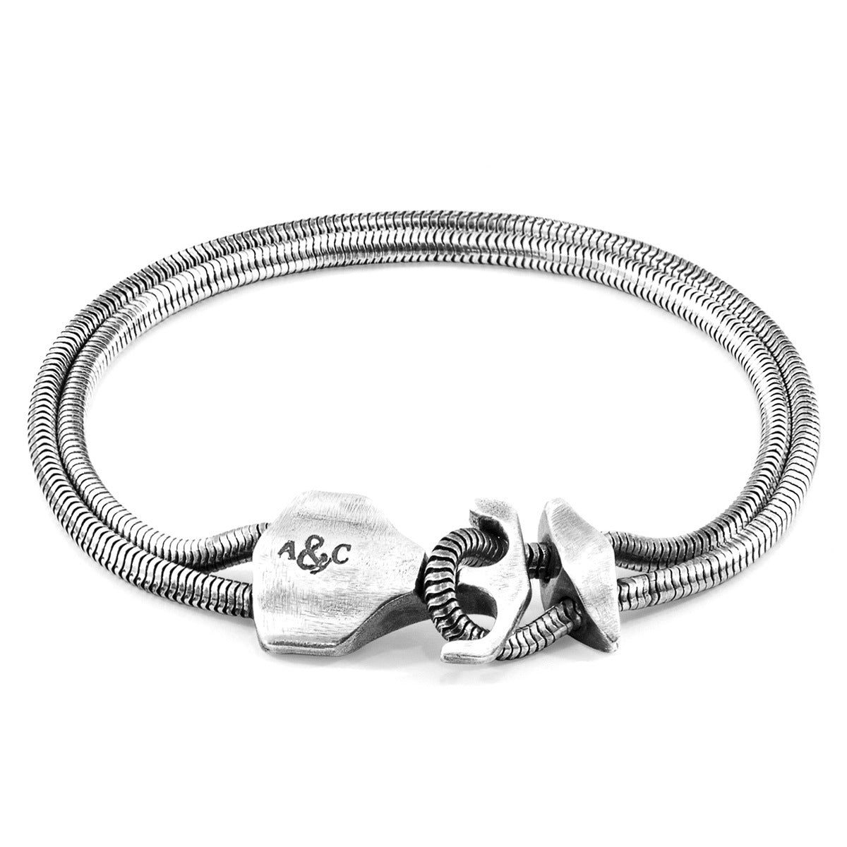 ANCHOR & CREW Delta Anchor Silver Chain Bracelet