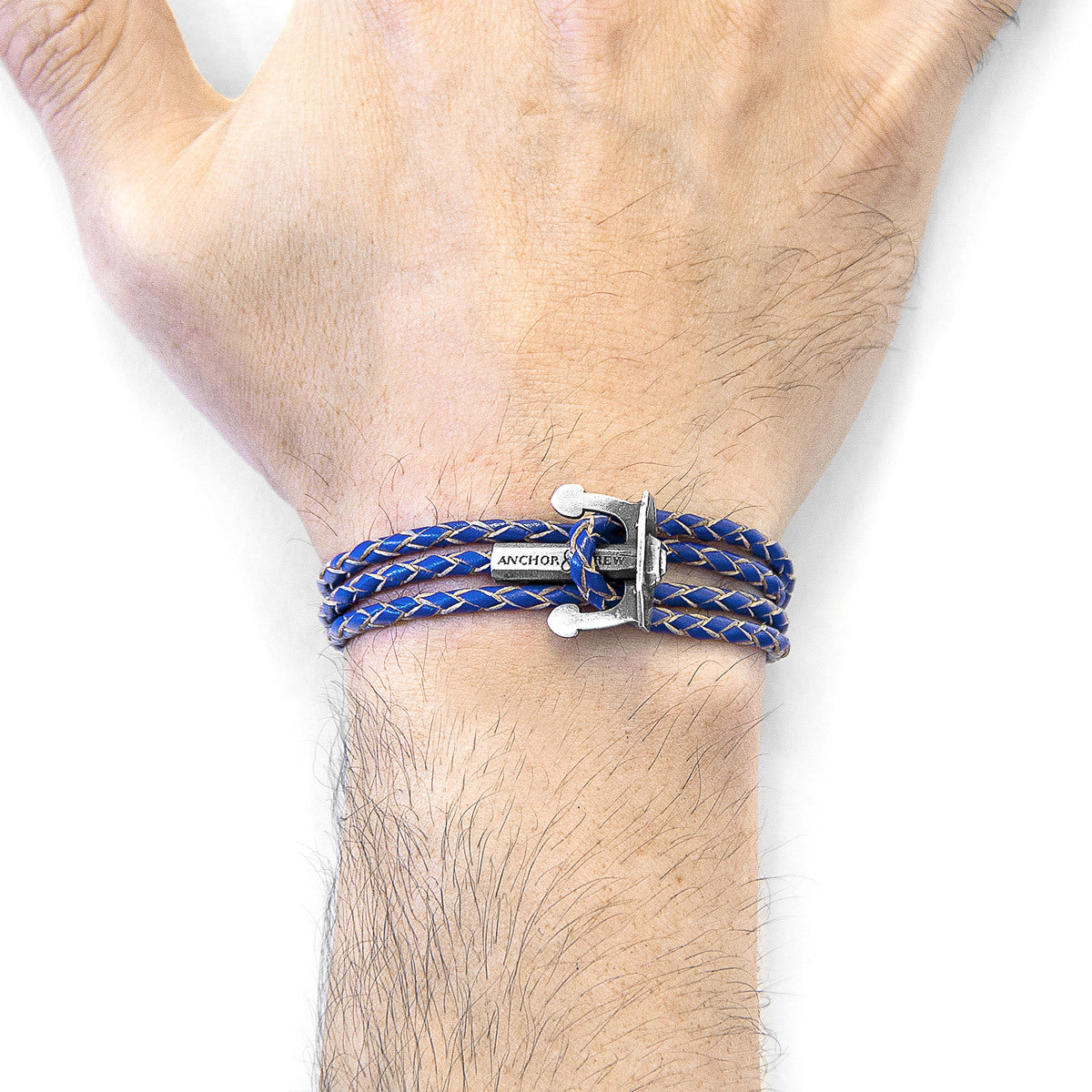 ANCHOR & CREW Union Anchor Royal Blue Braided Bracelet