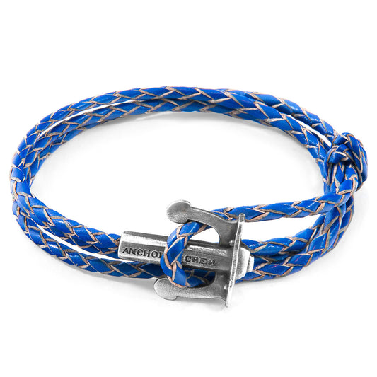 ANCHOR & CREW Union Anchor Royal Blue Braided Bracelet