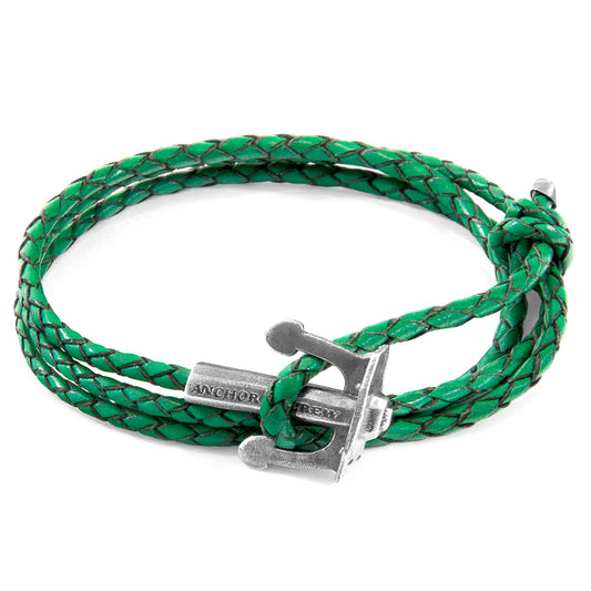 ANCHOR & CREW Union Anchor Fern Green Braided Bracelet