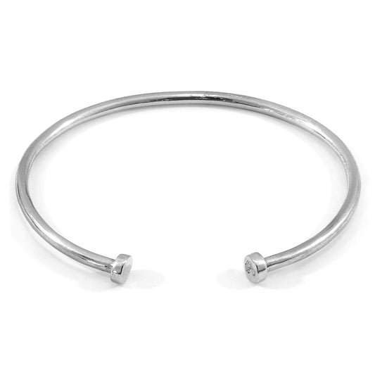 ANCHOR & CREW Ditton Round Midi Wayfarer Silver Bangle