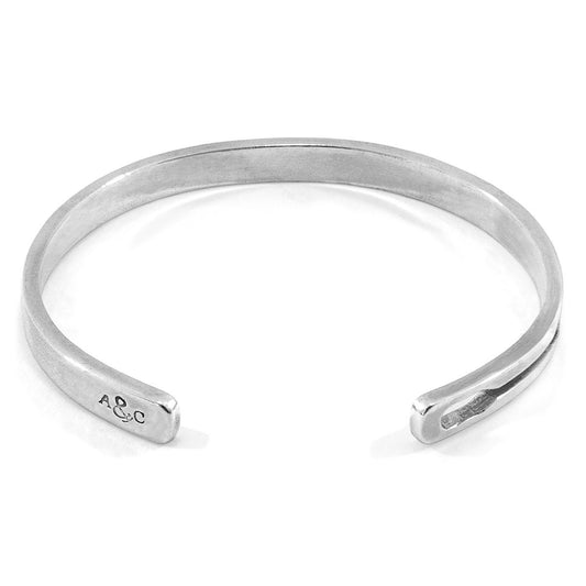 ANCHOR & CREW Tullett Paddle Cutout Wayfarer Silver Bangle