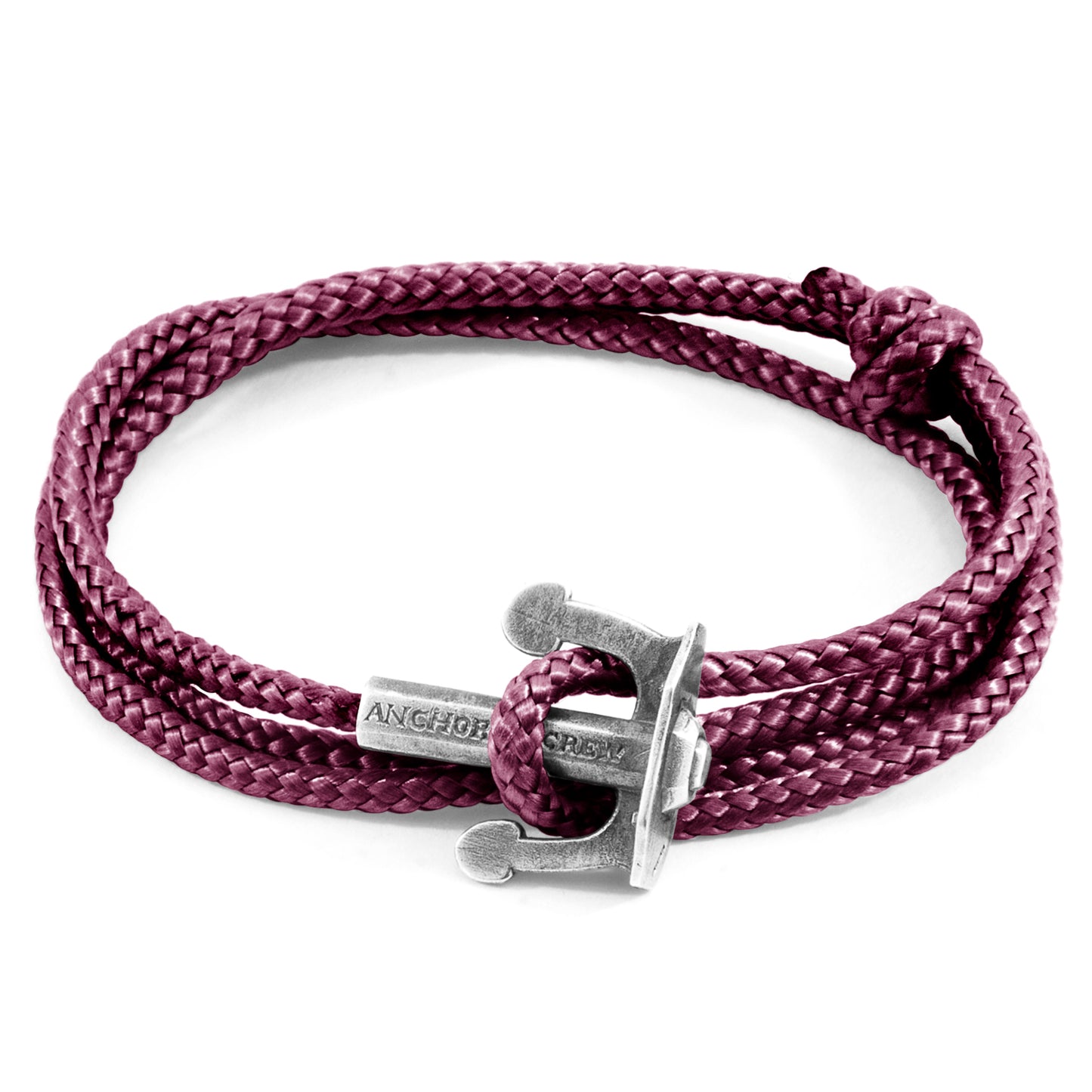 ANCHOR & CREW Union Anchor Aubergine Purple Bracelet