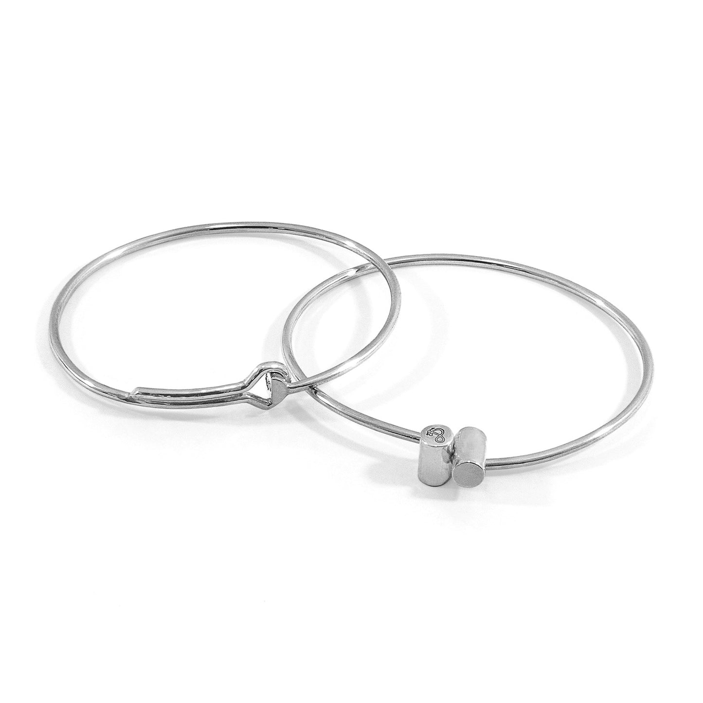 ANCHOR & CREW Wynne Capsule Midi Geometric Silver Bangle