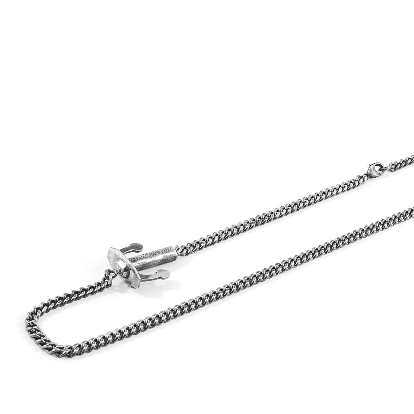 ANCHOR & CREW Union Anchor Double Silver Chain Bracelet