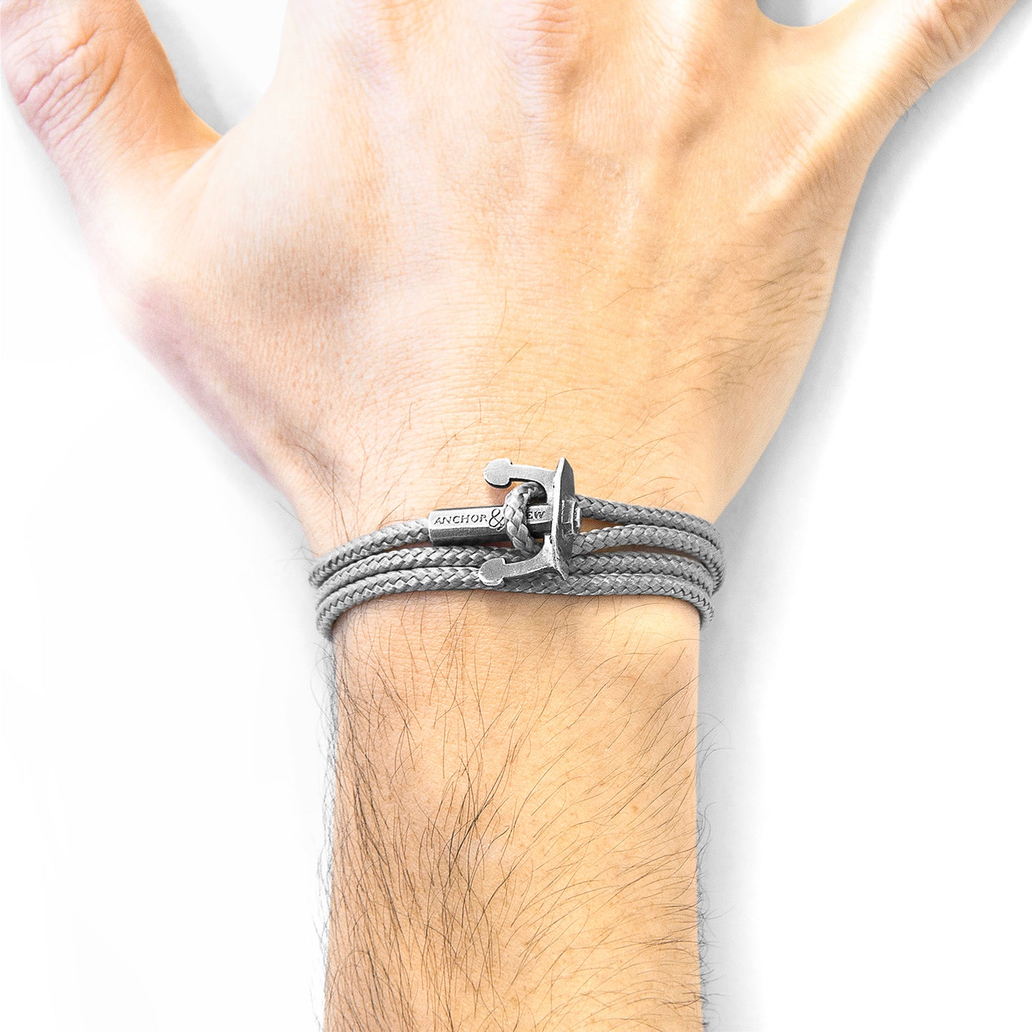 ANCHOR & CREW Union Anchor Classic Grey Bracelet