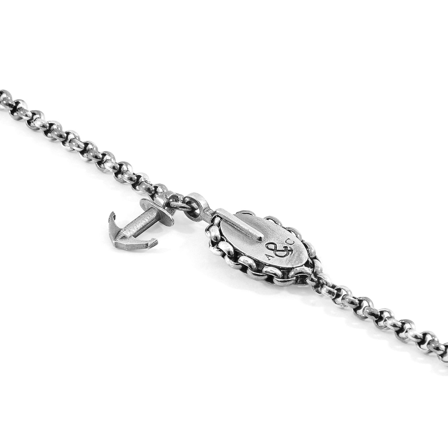 ANCHOR & CREW London Mooring Silver Chain Bracelet