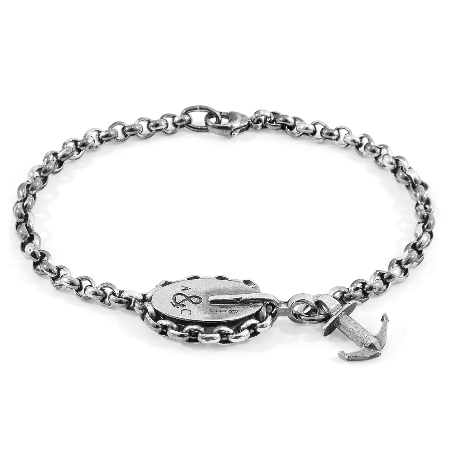 ANCHOR & CREW London Mooring Silver Chain Bracelet