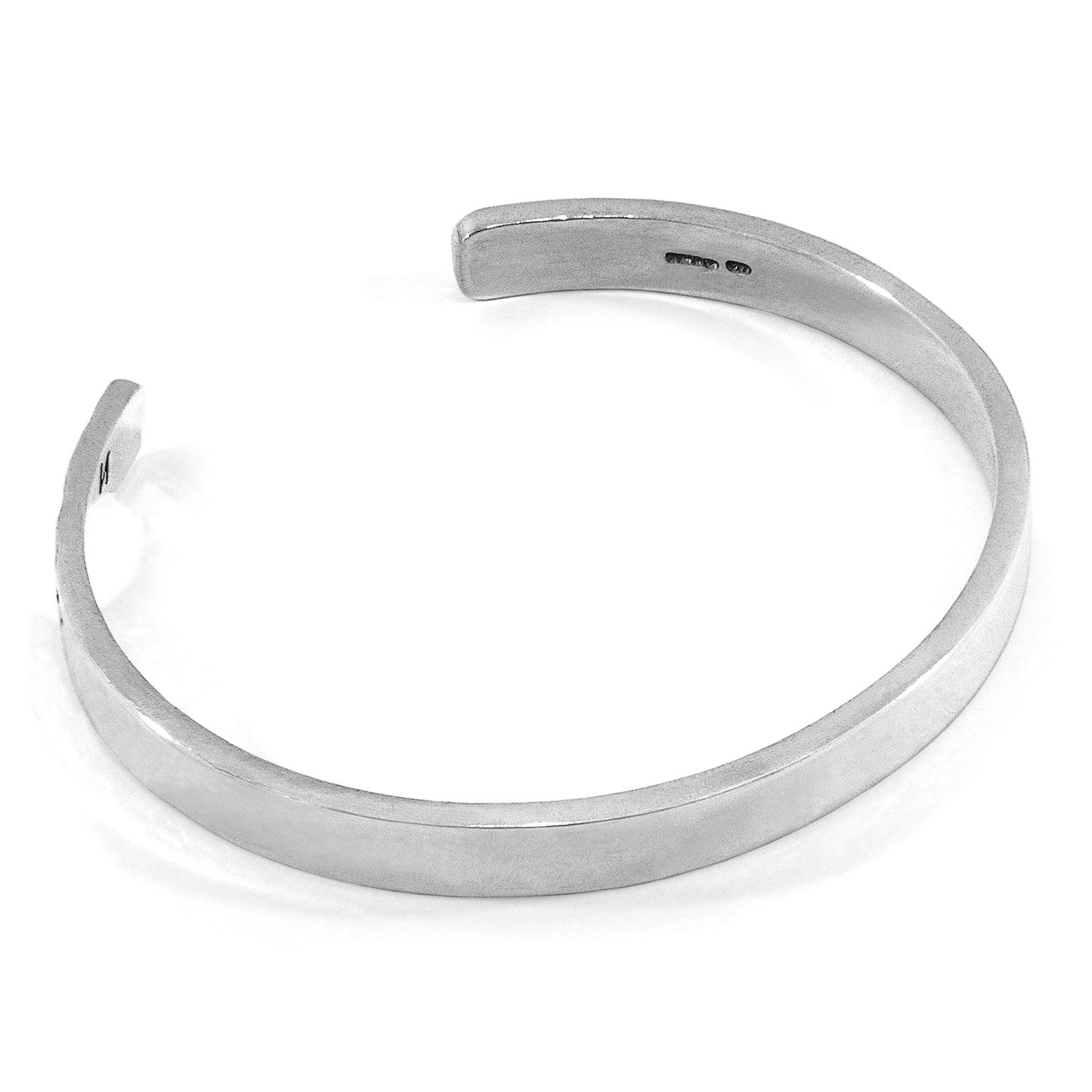 ANCHOR & CREW Russell Compass Cutout Wayfarer Silver Bangle