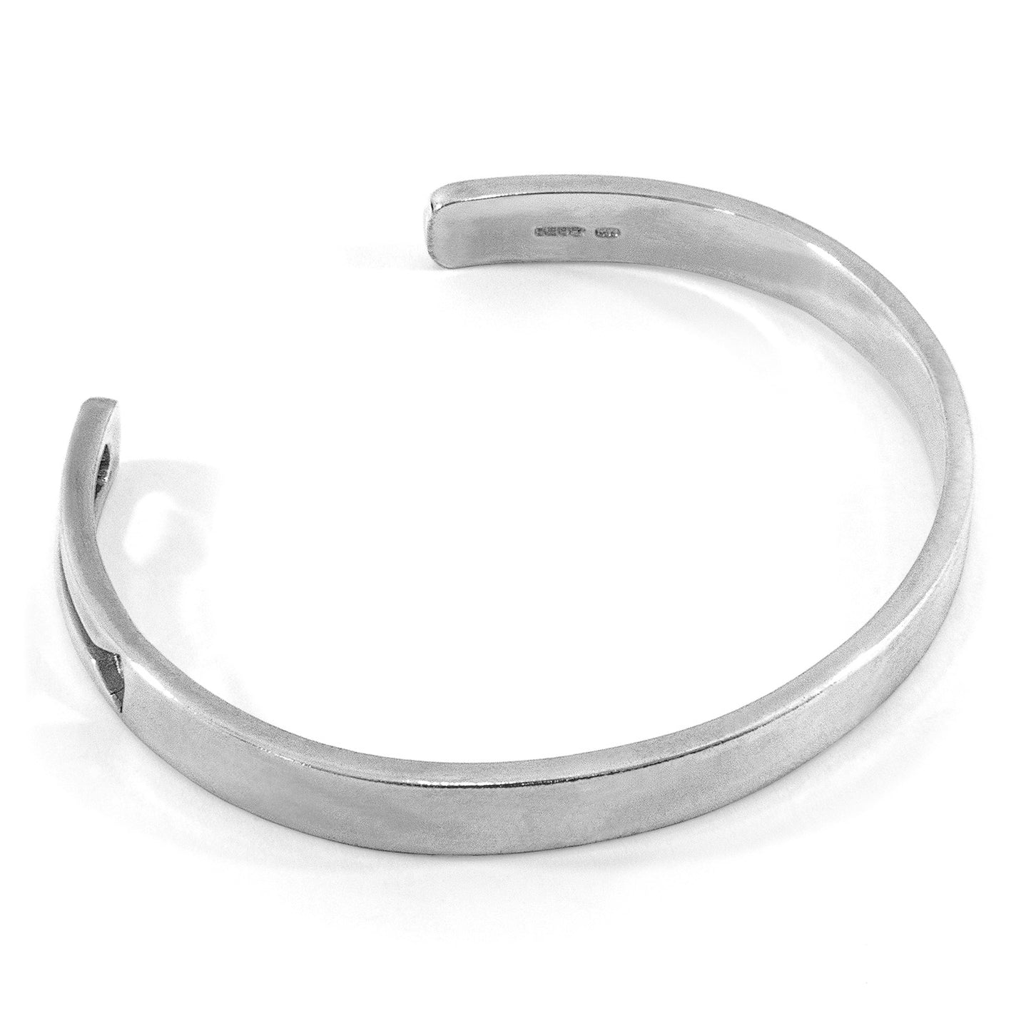 ANCHOR & CREW Tullett Paddle Cutout Wayfarer Silver Bangle