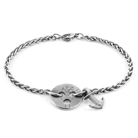 ANCHOR & CREW Lerwick Mooring Silver Chain Bracelet